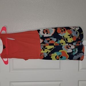 Sleeveless floral mini dress